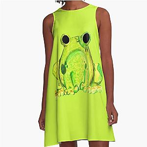Furry Frogger A-Line Dress