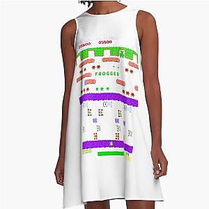 Mod Arcade Frogger A-Line Dress