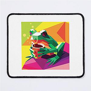 Frogger Coffee Lover Mouse Pad