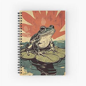 Frogger on a lillypad Spiral Notebook
