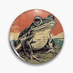 Frogger on a lily pad illustration Pin