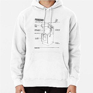 Frogger Arcade 8 Bit Graphic Retro 80s Pullover Hoodie