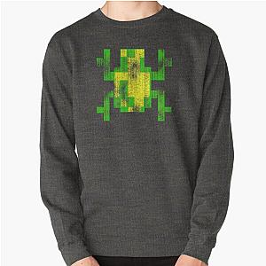 Frogger Worn Effect Pullover Sweatshirt