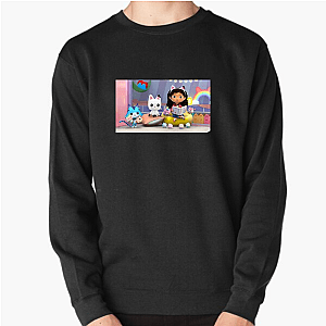 Gabby's Dollhouse Iconic Dollhouse Deliveries and Songs Motif Gabby's Dollhouse Sweatshirts