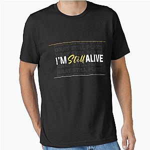Graystillplays I'm Still Alive Embroidered Essential T-Shirt
