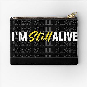 Graystillplays I'm Still Alive Embroidered Zipper Pouch