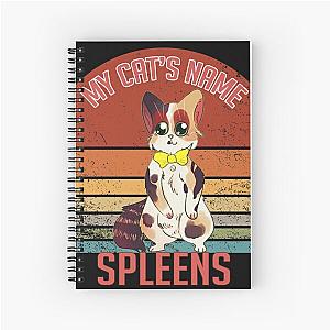 my cat's name is spleen spiral notebook