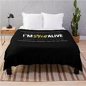 Graystillplays I'm Still Alive Embroidered Throw Blanket