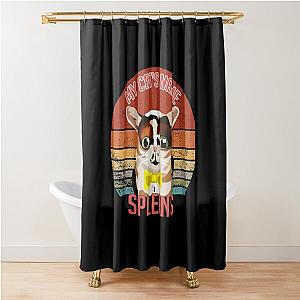 my cat's name is spleen graystillplays shower curtain