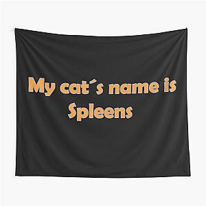 My cat's name is Spleens Gray plays Tapestry