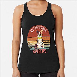 My cat's name is Spleens Graystillplays Racerback Tank Top