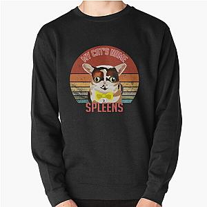 My cat's name is Spleens Graystillplays Pullover Sweatshirt