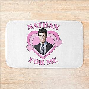 Nathan Fielder For Me Pink Heart Bath Mat
