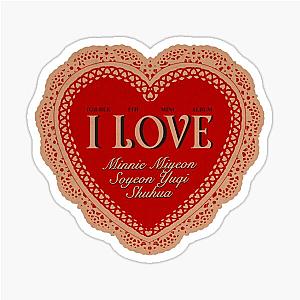 (I)DLE I Love NUDE Sticker
