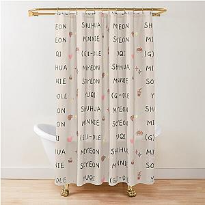 G I DLE KPOP Shower Curtain
