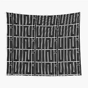 G I DLE female Logo White Outline Tapestry