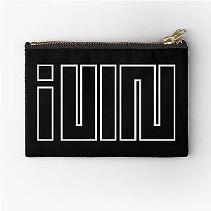 (G)I-DLE Logo - White Outline Zipper Pouch