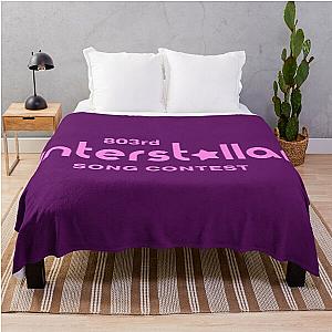 803rd Interstellar Song Contest Pink Throw Blanket