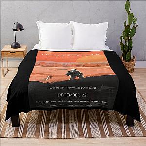 Orange Interstellar Throw Blanket