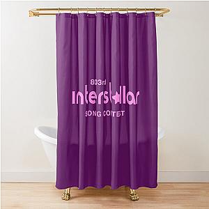 Interstellar Song Contest Pink Shower Curtain