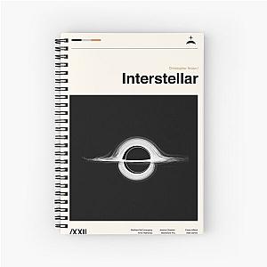 Interstellar Christopher Nolan Minimalist Mid-Century Alternative Art Print Spiral Notebook