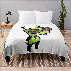 Gir Invader Zim Brendan Fraser Crying Eyes *NEW VERSION* Throw Blanket