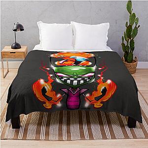 Invader Zim x Tony Stark Throw Blanket