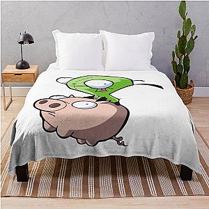 Invader Zim Throw Blanket