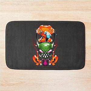 Invader Zim vs Tony the Tiger Bath Mat