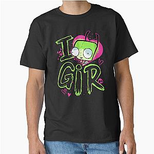 Invader Zim Valentine's Day I Love GIR Retro Classic Tee