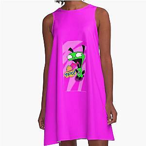 Invader Zim Tacos Gir A-Line Dress