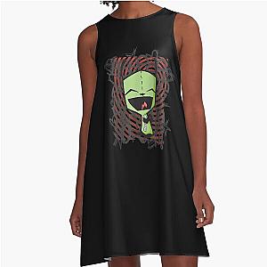 Invader Zim Happy Gir T-Shirt A Line Dress