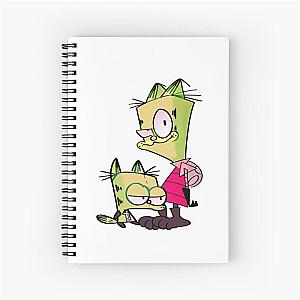 Invader Zim Garfield Spiral Notebook