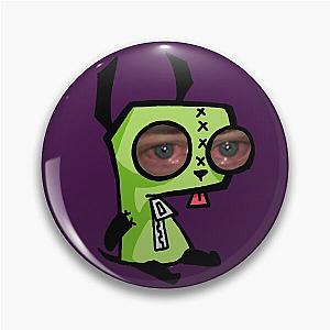 Invader Zim Gir sitting Brendan Fraser crying Eyes Pin