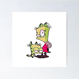 invader zim garfield poster