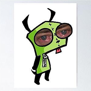 Gir Invader Zim Brendan Fraser Crying Eyes Poster