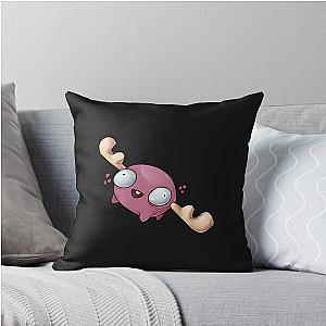 mini moose invader zim sticker throw pillow