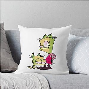 Invader Zim Garfield Throw Pillow