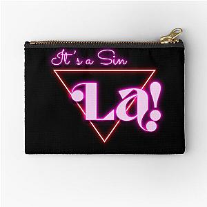 La It's a Sin TV Show Salutation 80s Neon Zipper Pouch