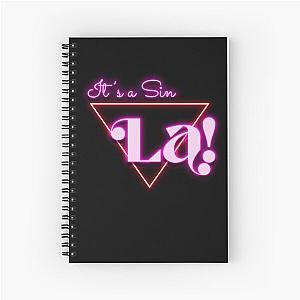 La It's a Sin TV Show 80s Neon Spiral Notebook