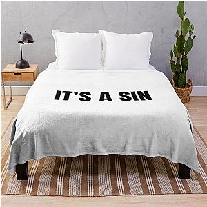 Its a Sin Funny Throw Blanket