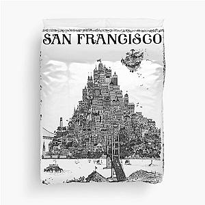 San Francisco 1968 Jefferson Airplane Summer of Love Poster Duvet Cover