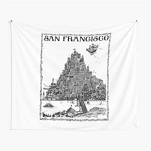 San Francisco Jefferson Airplane Summer of Love Poster Tapestry