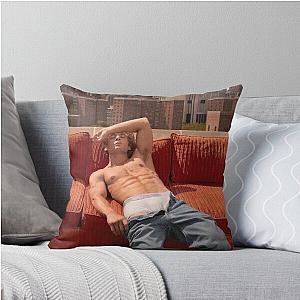 Jeremy White Throw Pillow