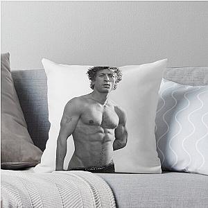 Jeremy Allen White: The Bear Star's Sculpted Physique Throw Pillow
