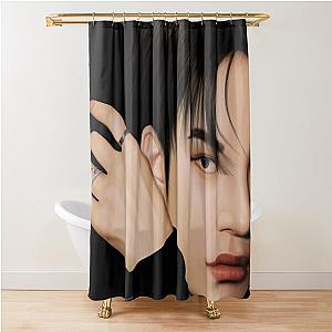NCT Jungwoo Portrait Shower Curtain