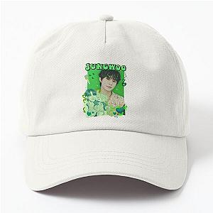 Neon Green Vibes Jungwoo NCT 127 Collage Dad Hat