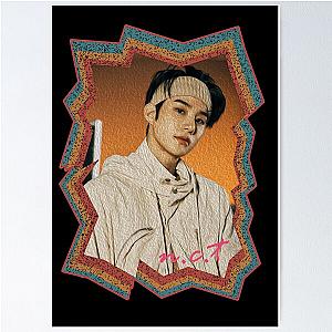 Kim Jungwoo NCT Korean Kpop Retro Oil Paint Design Poster