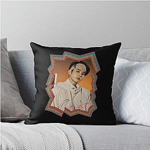 Kim Jungwoo Korean Kpop Retro Oil Paint Design Throw Pillow