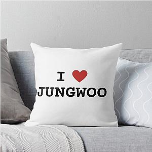 I Heart Jungwoo NCT U Throw Pillow